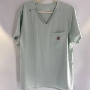 Carhartt Women’s Mint V-Neck Pocket Utility Top